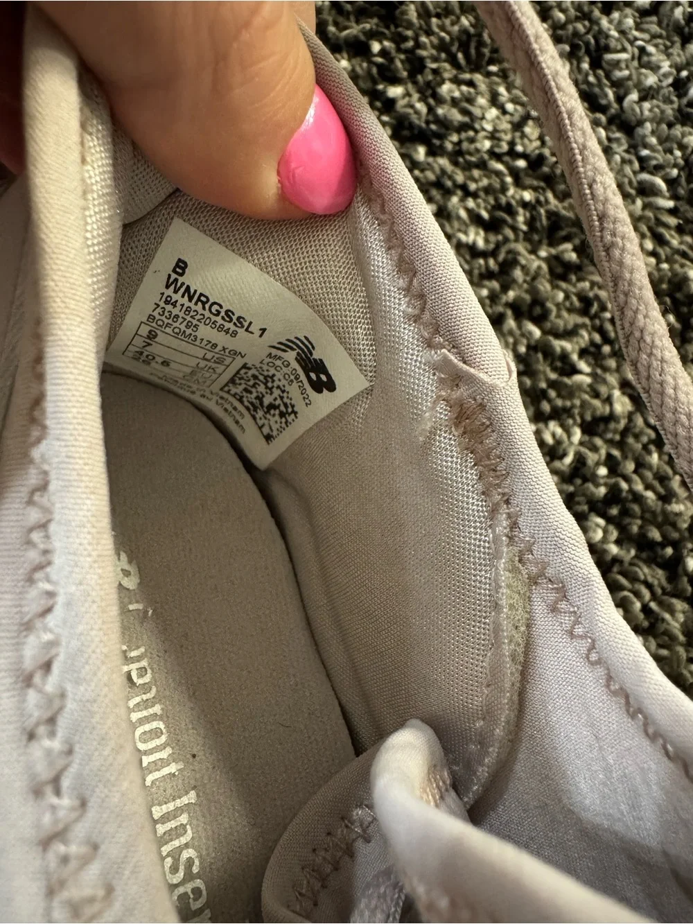 New Balance Women's Knit Athletic Sneakers in Light Taupe